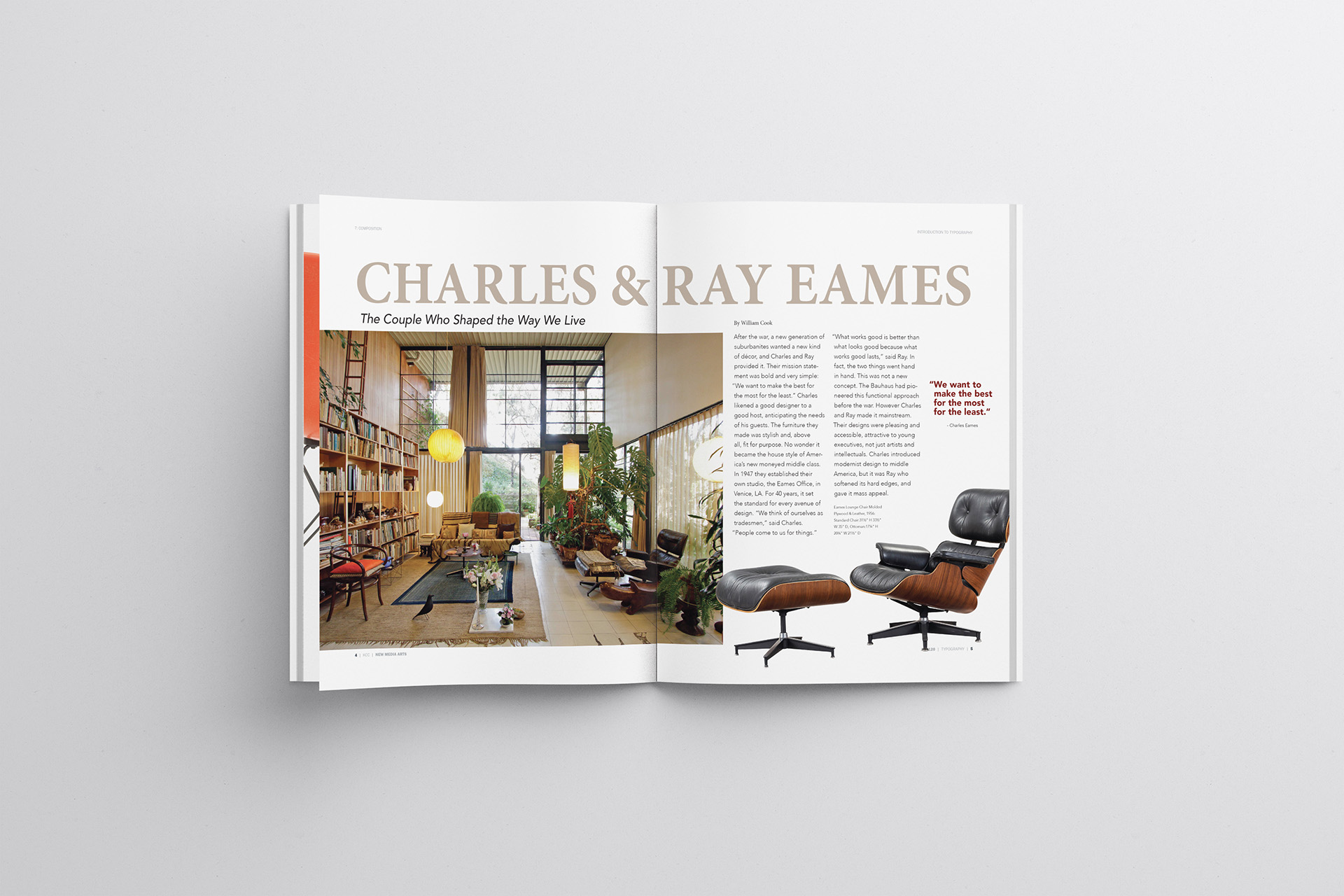 Eames Layout mockup
