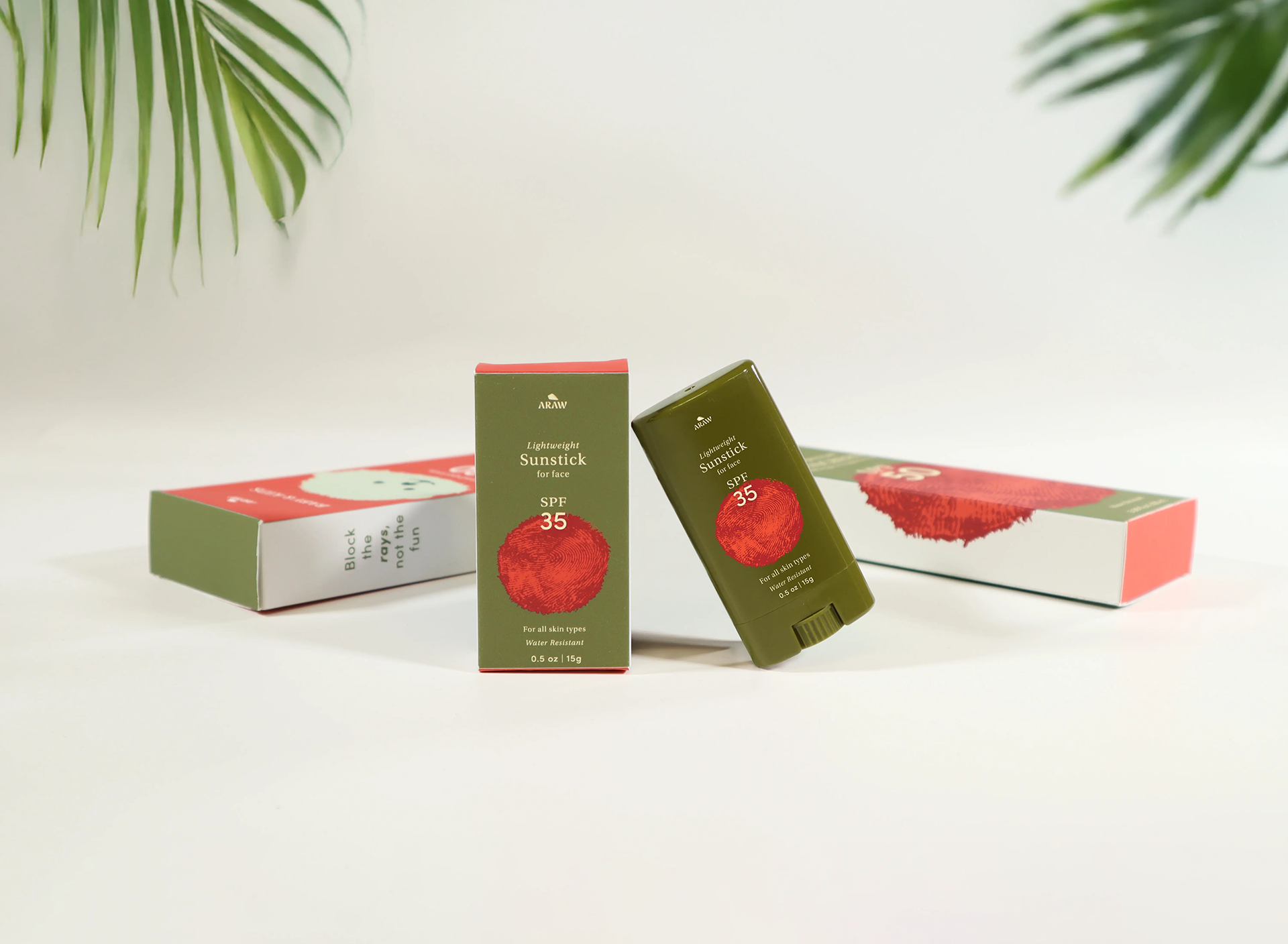 Image of Araw face stick sunscreen