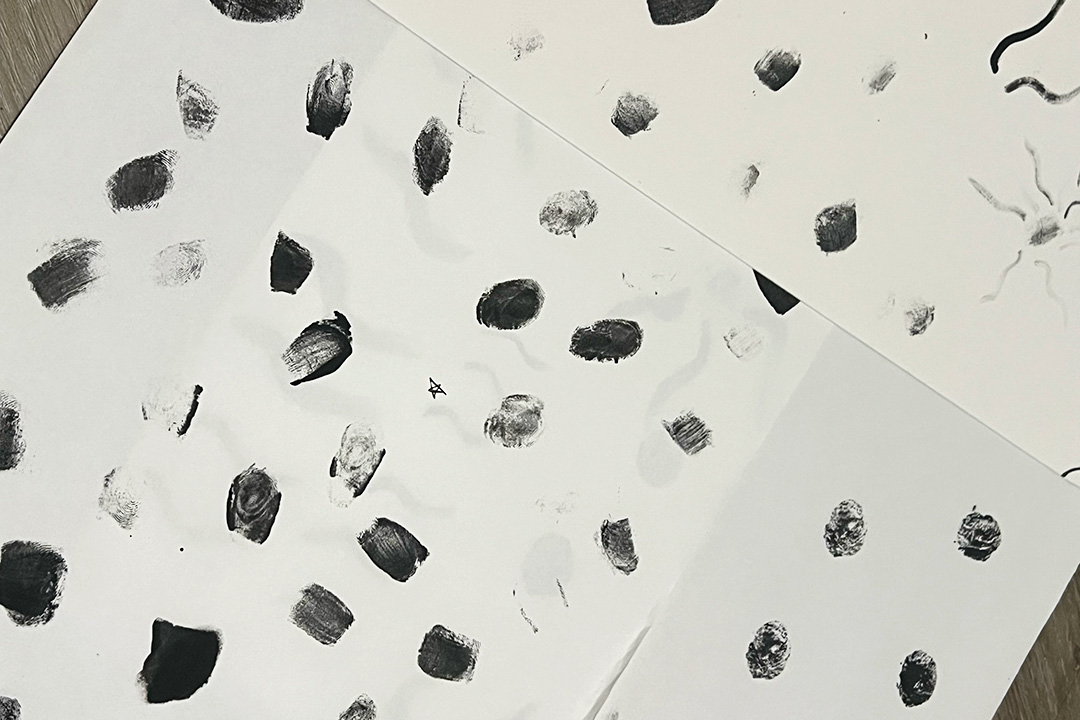 Image of fingerprint on paper