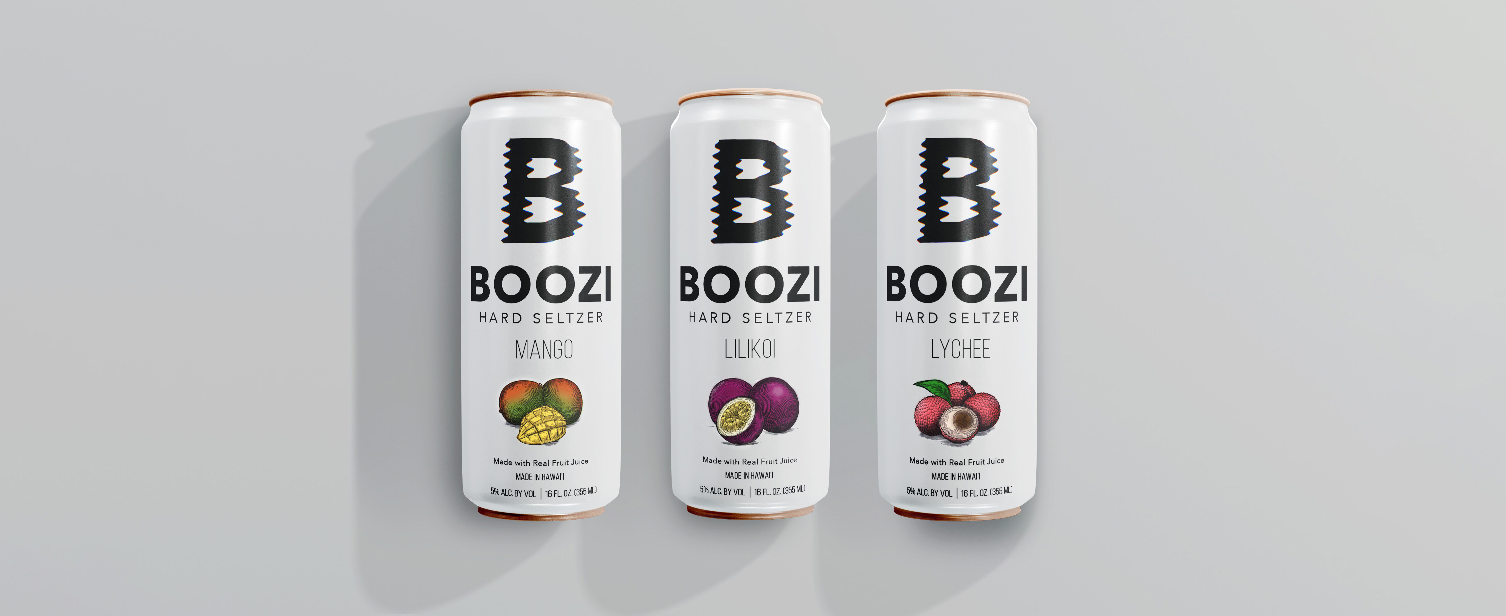 3 cans of Boozi Hard Seltzer