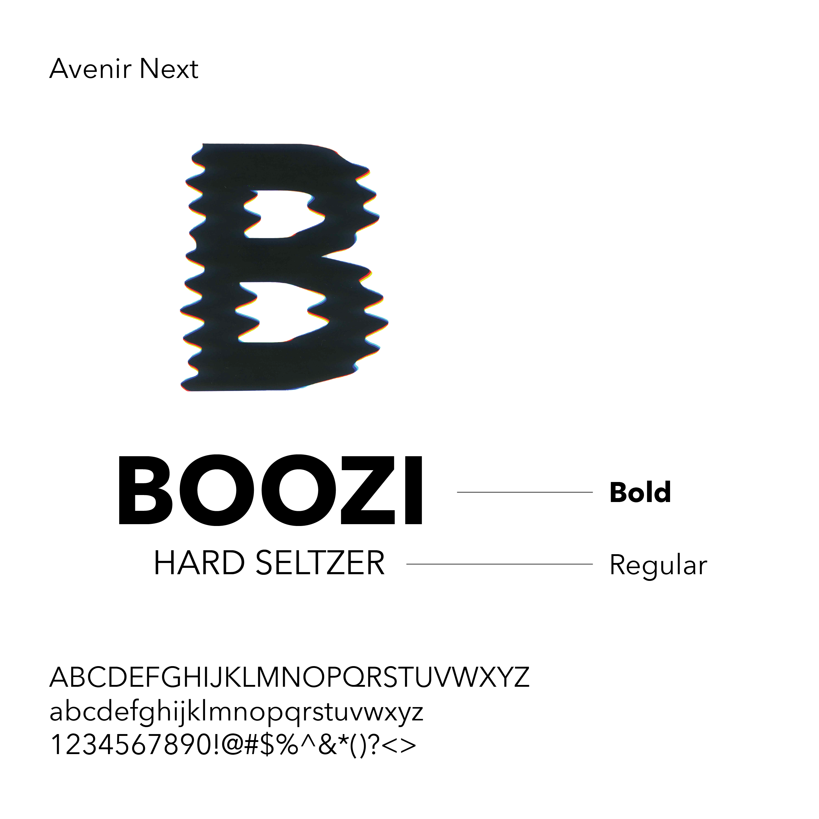 Boozi typeface