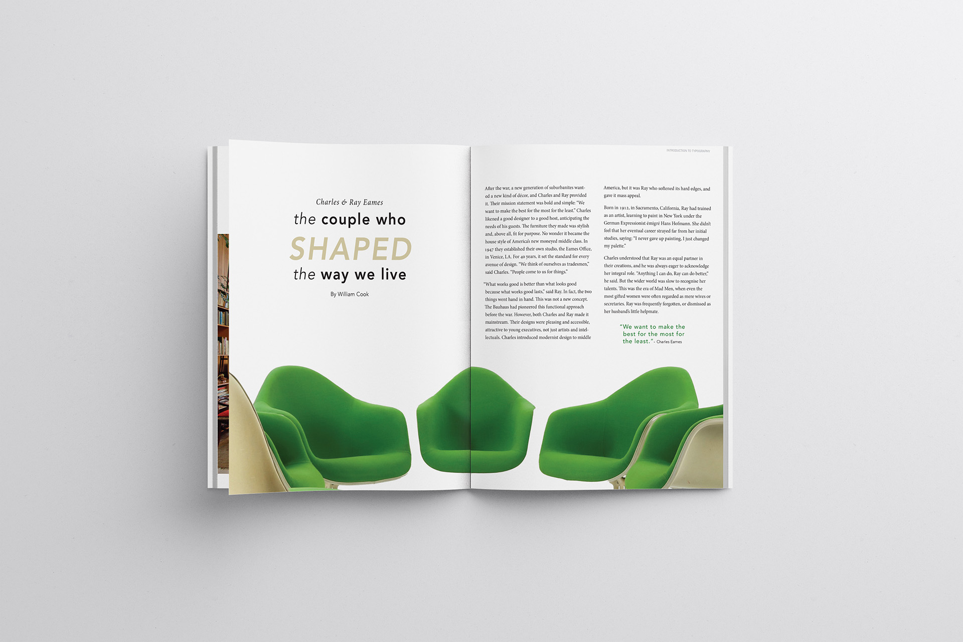Eames Layout mockup