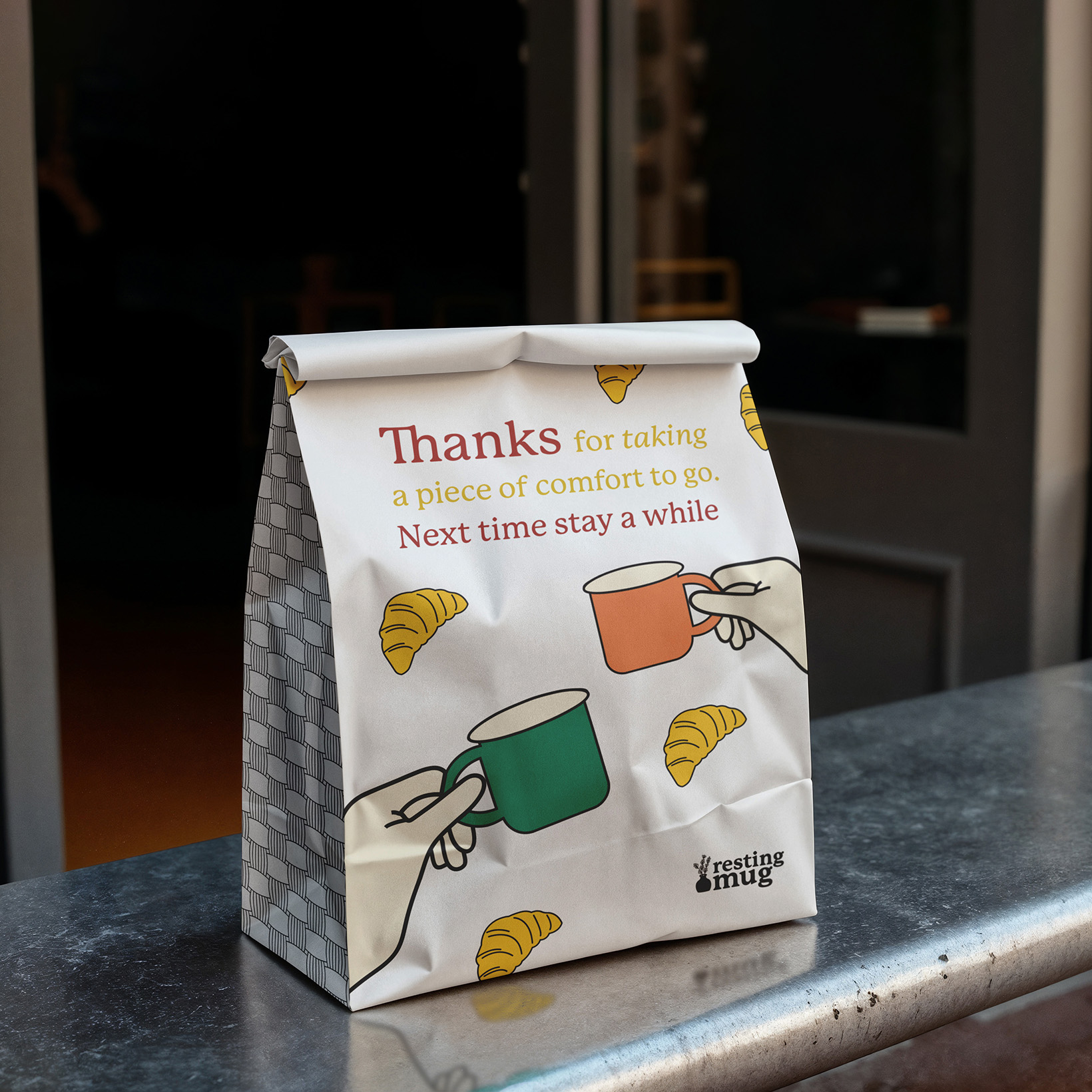 Resting Mug take out bag